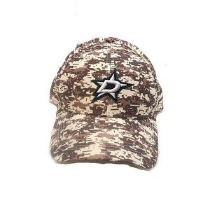 Men's Dallas Stars NHL Hockey Baseball Cap Camo Camouflage Hat Slide Adjustable